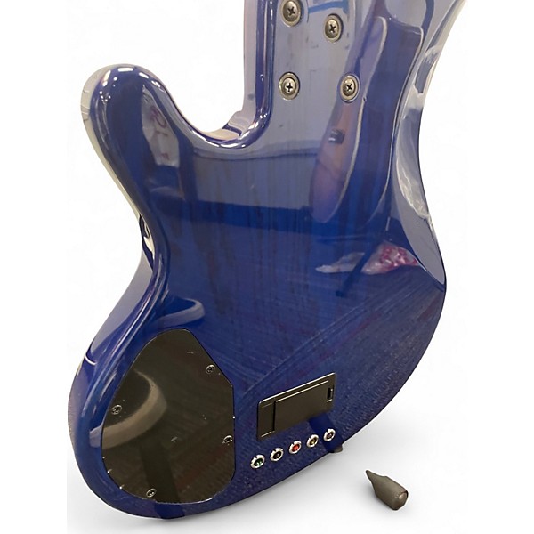 Used Lakland 55-02 Skyline Series 5 String Blue Electric Bass Guitar