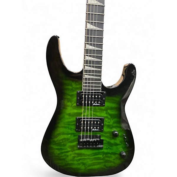 Used Jackson Dinky Standard Trans Green Solid Body Electric Guitar