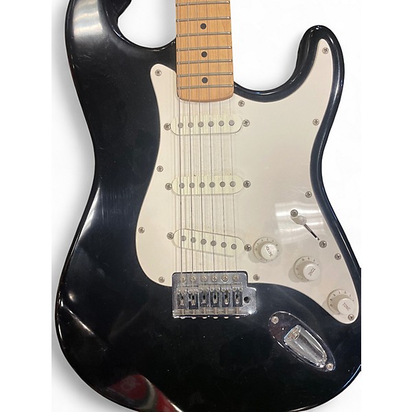 Used Fender SQUIER STRATOCASTER Black Solid Body Electric Guitar