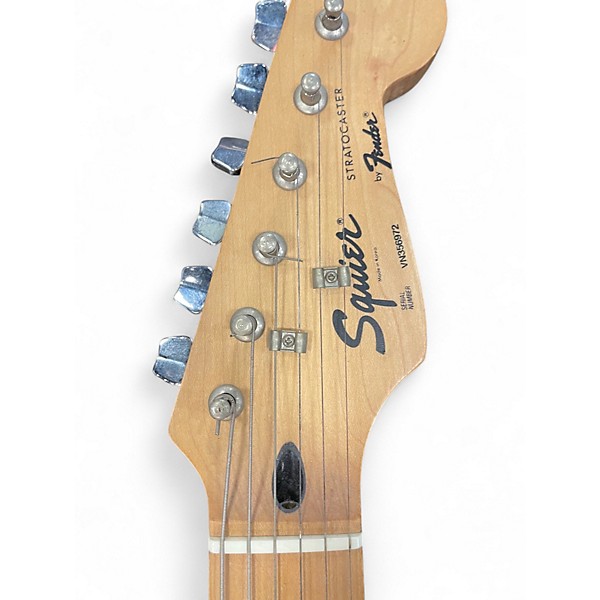Used Fender SQUIER STRATOCASTER Black Solid Body Electric Guitar