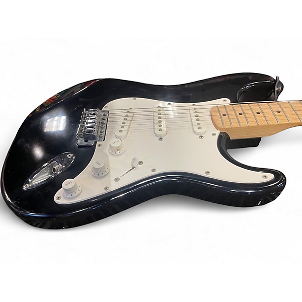 Used Fender SQUIER STRATOCASTER Black Solid Body Electric Guitar