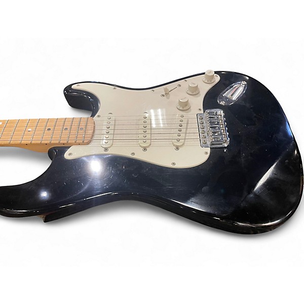 Used Fender SQUIER STRATOCASTER Black Solid Body Electric Guitar