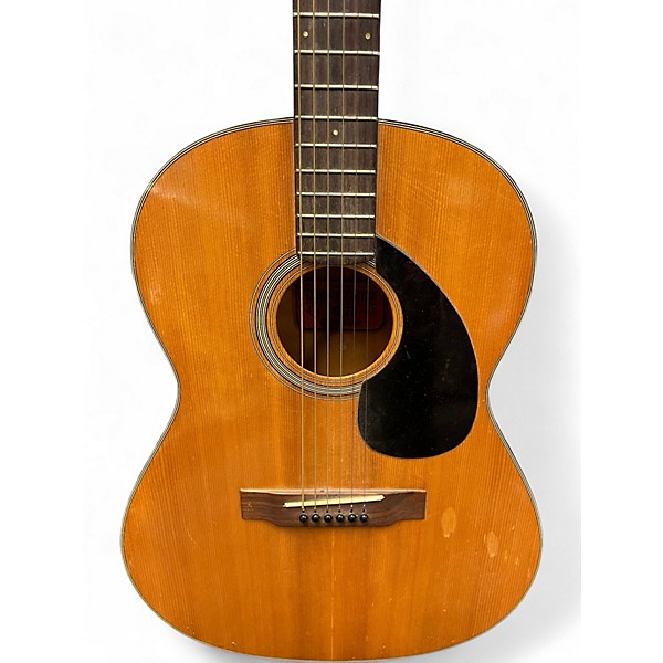 Vintage 1970s Yamaha FG-75 Natural Acoustic Guitar