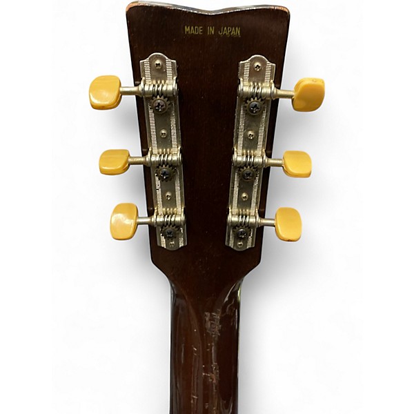 Vintage 1970s Yamaha FG-75 Natural Acoustic Guitar