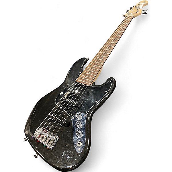 Used Squier Affinity Jazz Bass VI Metallic Black Electric Bass Guitar