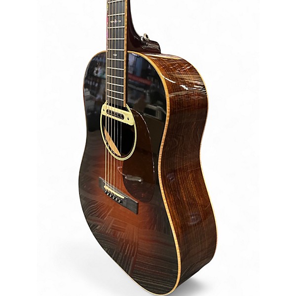 Used Huss & Dalton DS ART DECO 2 Color Sunburst Acoustic Electric Guitar