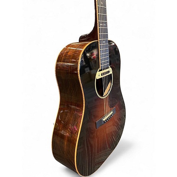 Used Huss & Dalton DS ART DECO 2 Color Sunburst Acoustic Electric Guitar