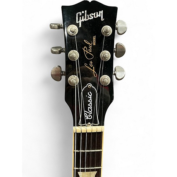 Used Gibson Les Paul Classic Ebony Solid Body Electric Guitar