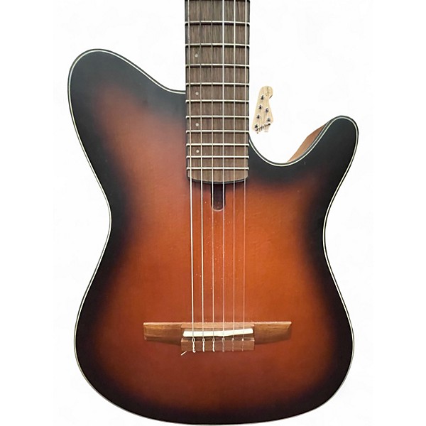 Used Ibanez FRH10N Brown Classical Acoustic Electric Guitar