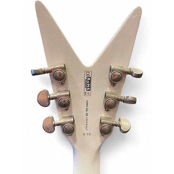 Used Dean V Stealth White Solid Body Electric Guitar