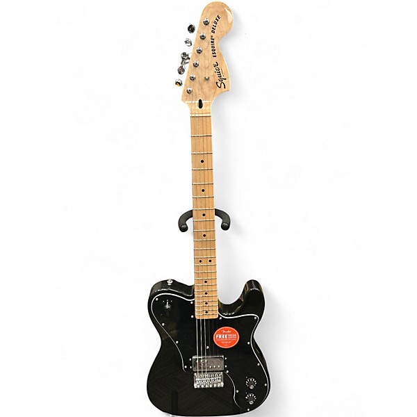 Used Squier Esquire Deluxe Black Solid Body Electric Guitar