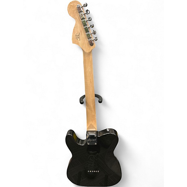 Used Squier Esquire Deluxe Black Solid Body Electric Guitar