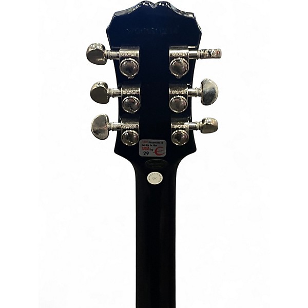 Used Epiphone Les Paul Quilt Top Pro trans blue Solid Body Electric Guitar