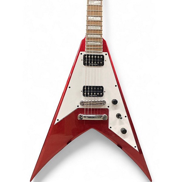 Used Jackson Scott Ian King V Red Solid Body Electric Guitar