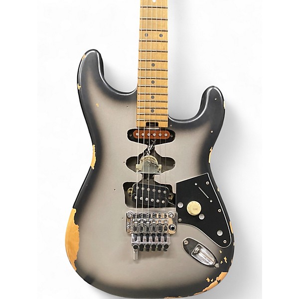 Used EVH Frankenstein Relic Silverburst Solid Body Electric Guitar