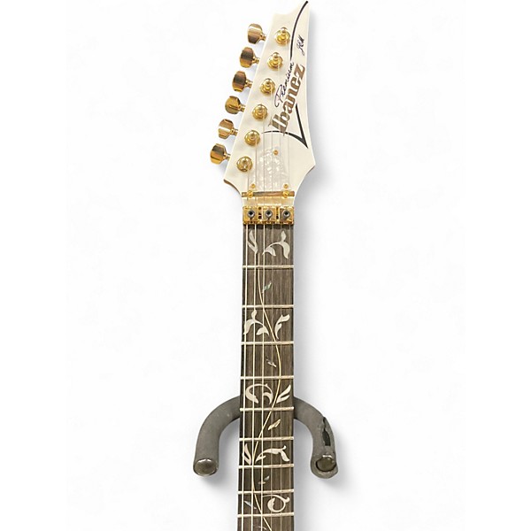 Used Ibanez JEM7VP Alpine White Solid Body Electric Guitar