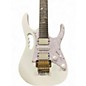 Used Ibanez JEM7VP Alpine White Solid Body Electric Guitar