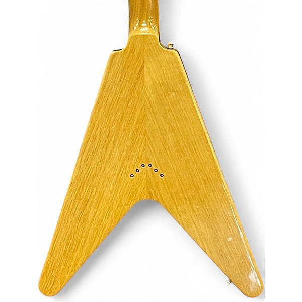 Used 2024 Gibson Custom Shop '58 Korina Flying V Natural Solid Body Electric Guitar