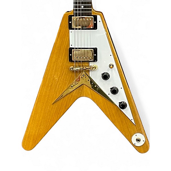 Used 2024 Gibson Custom Shop 1958 Korina Flying V Natural Solid Body Electric Guitar