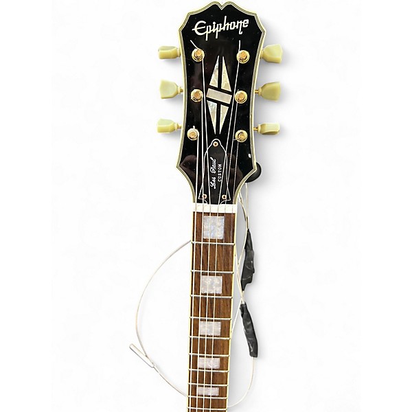 Used 2002 Epiphone G400 Custom Antique Ivory Solid Body Electric Guitar