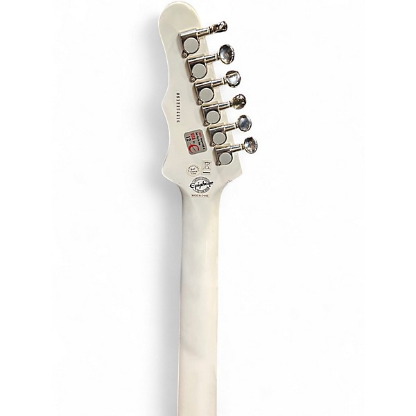 Used 2008 Epiphone Wilshire White Solid Body Electric Guitar