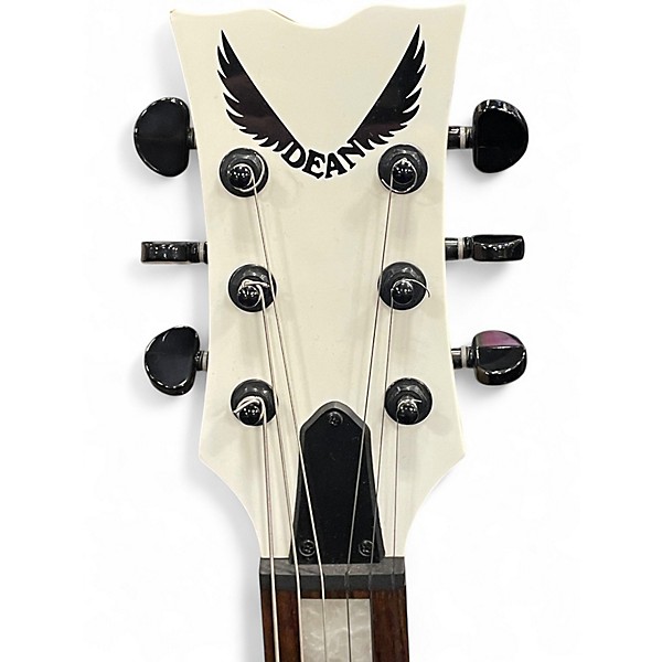 Used Dean Thoroughbred X White Solid Body Electric Guitar