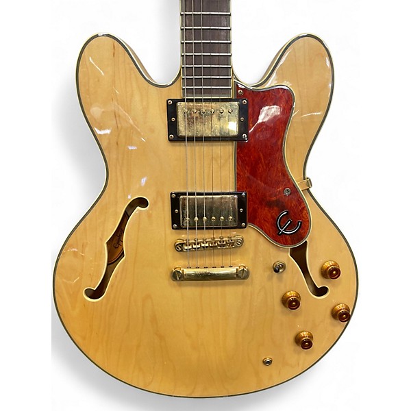 Used Epiphone Sheraton II Natural Hollow Body Electric Guitar