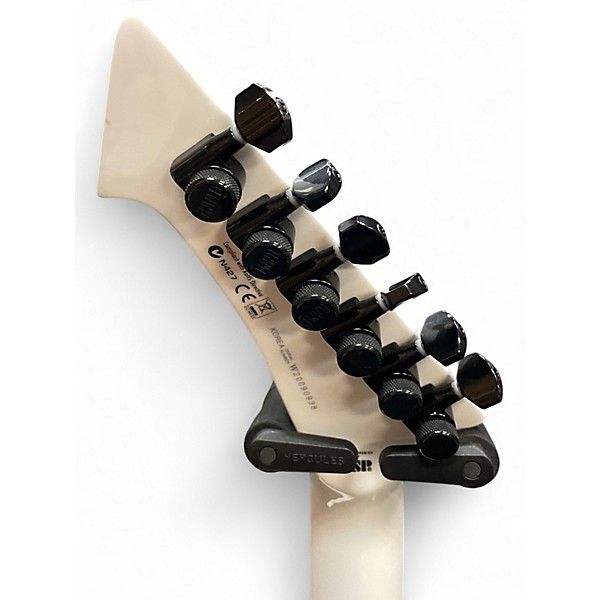 Used ESP LTD James Hetfield Snakebyte Snow White Solid Body Electric Guitar