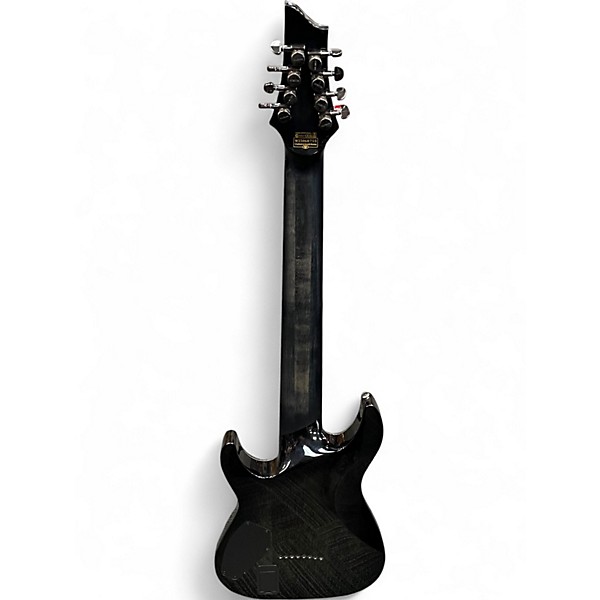 Used Schecter Guitar Research Hellraiser C8 Hybrid TRANS BLACK Solid Body Electric Guitar