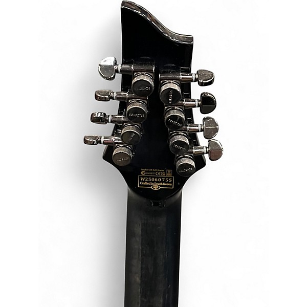 Used Schecter Guitar Research Hellraiser C8 Hybrid TRANS BLACK Solid Body Electric Guitar