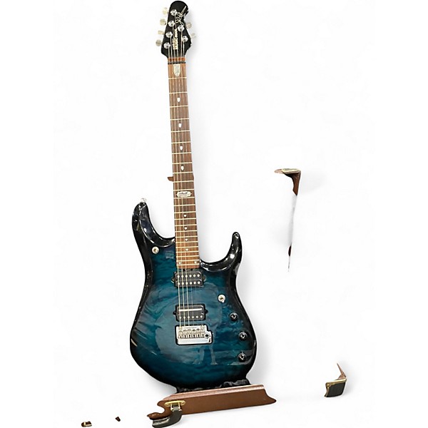Used 2009 Ernie Ball Music Man John Petrucci Signature Blue Solid Body Electric Guitar
