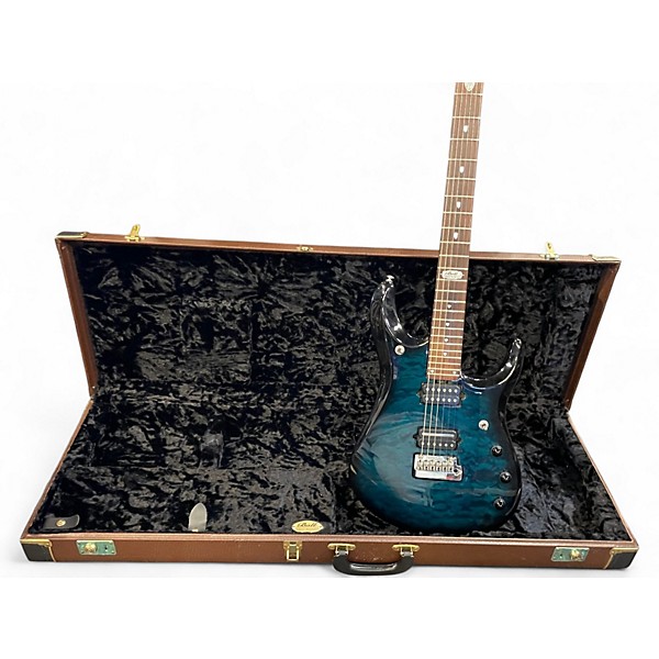 Used 2009 Ernie Ball Music Man John Petrucci Signature Blue Solid Body Electric Guitar