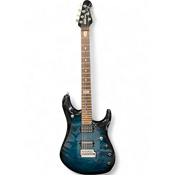 Used 2009 Ernie Ball Music Man John Petrucci Signature Blue Solid Body Electric Guitar