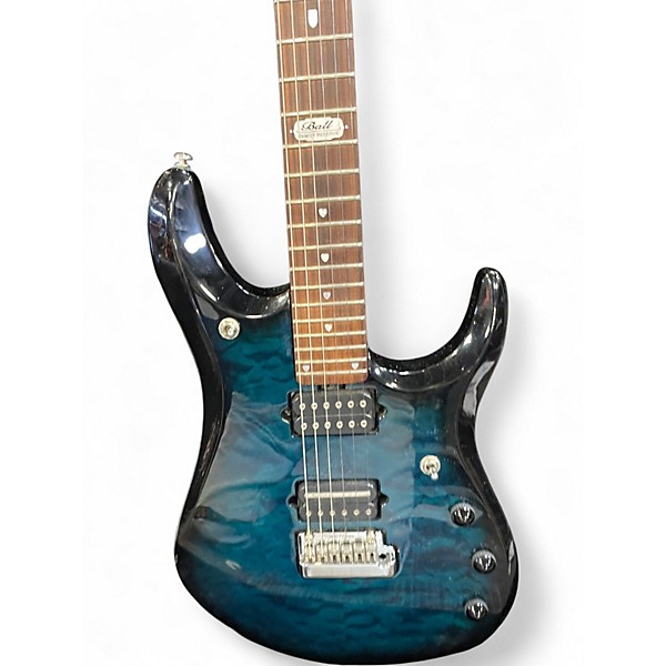 Used 2009 Ernie Ball Music Man John Petrucci Signature Blue Solid Body Electric Guitar