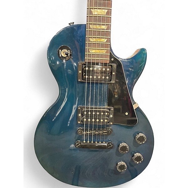 Vintage 1992 Gibson Les Paul Studio Lite Transparent Blue Solid Body Electric Guitar