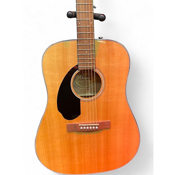 Used Fender CD60S Left Handed Natural Acoustic Guitar