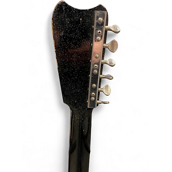 Vintage 1960s Silvertone 1488 Black Solid Body Electric Guitar