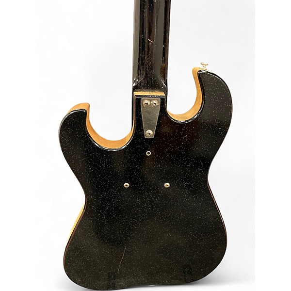 Vintage 1960s Silvertone 1488 Black Solid Body Electric Guitar
