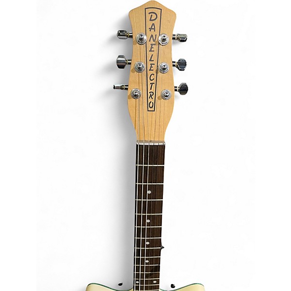 Used Danelectro DC3 Aqua Sparkle Solid Body Electric Guitar