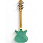 Used Danelectro DC3 Aqua Sparkle Solid Body Electric Guitar