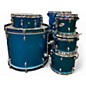 Used Ludwig 7 Piece Accent CS TEAL Drum Kit thumbnail