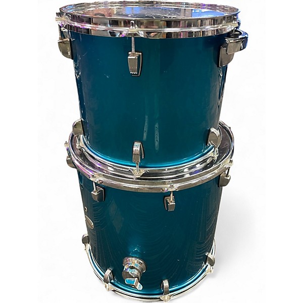 Used Ludwig 7 Piece Accent CS TEAL Drum Kit