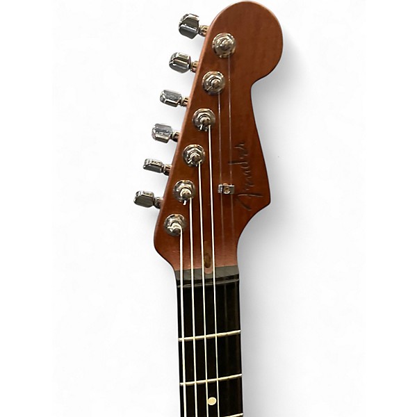 Used Fender American Acoustasonic JAZZMASTER WHITE Acoustic Electric Guitar