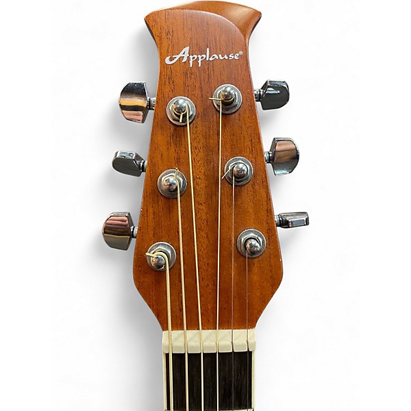 Used Ovation Applause AB28 Black Acoustic Electric Guitar