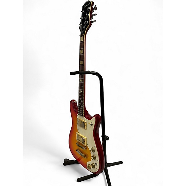 Vintage 1970s Epiphone ET-290 Cherry Sunburst Solid Body Electric Guitar