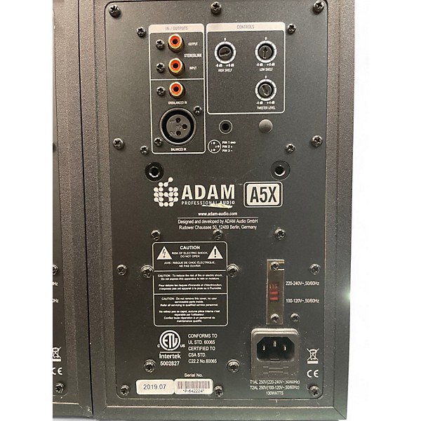 Used ADAM Audio A5X Pair Powered Monitor