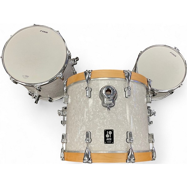 Used SONOR 3 Piece AQ2 Bop Maple Marine Pearl Drum Kit