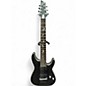 Used Schecter Guitar Research Damien Platinum 7 Black Solid Body Electric Guitar