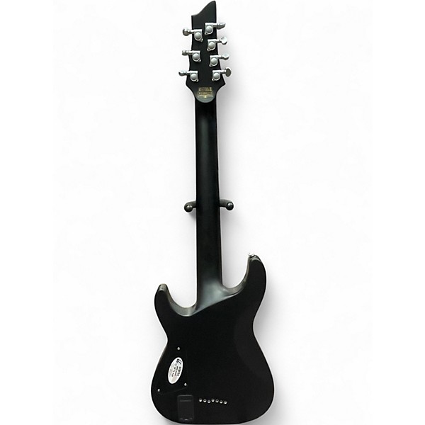 Used Schecter Guitar Research Damien Platinum 7 Black Solid Body Electric Guitar