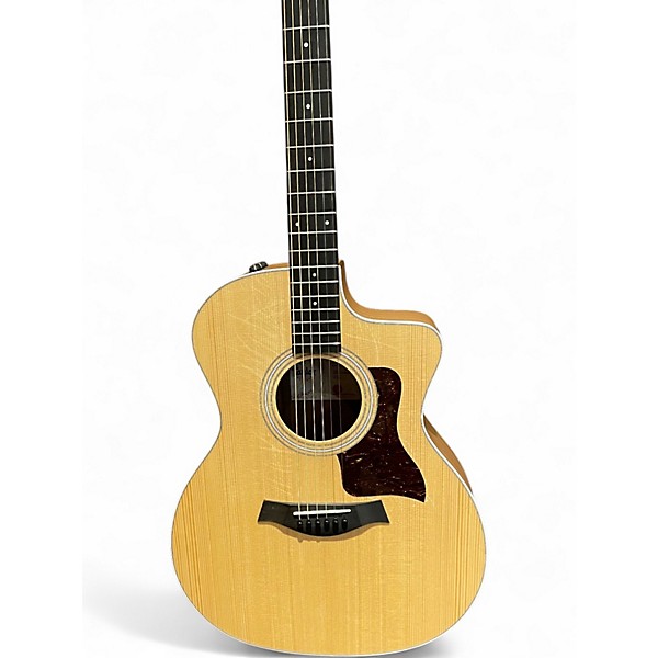 Used Taylor 214CE Natural Acoustic Electric Guitar